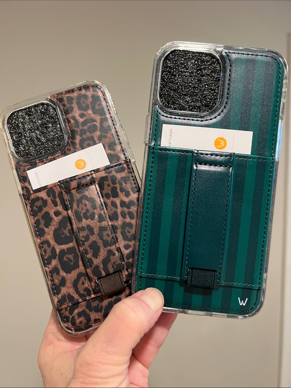 Walli Case Bundle Leopard Evergreen Stripe Acta Collab IPhone 13 Pro Max New
